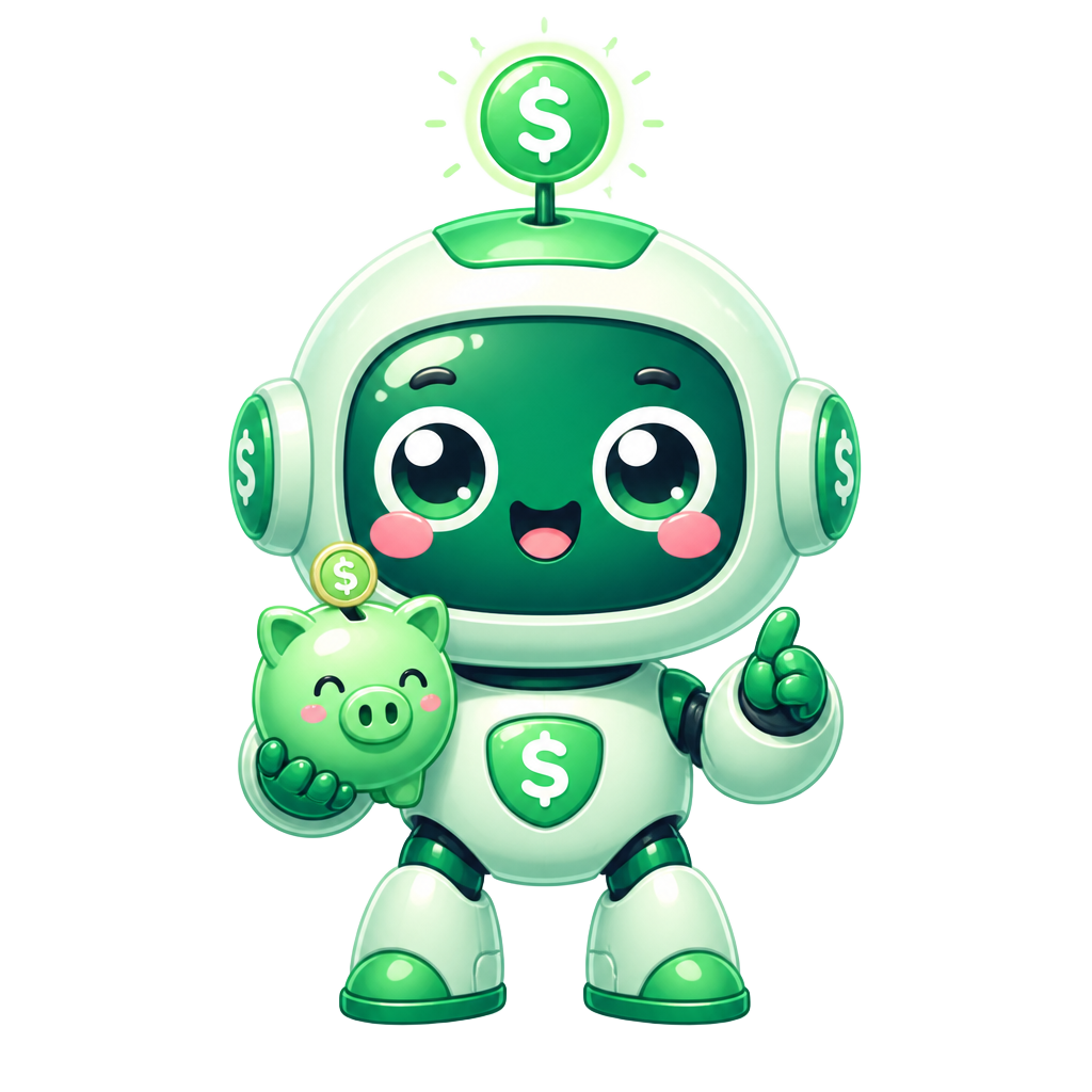 Carol Finanças — robozinha verde